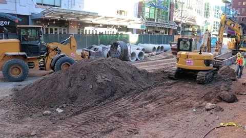 Dozer moving Stock Footage 219889834