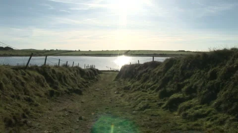 Dozmary Pool, Bodmin, Cornwall Video stock 920605