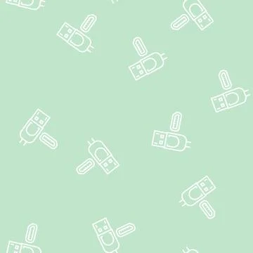 Dp displayport line seamless pattern Stock Illustration