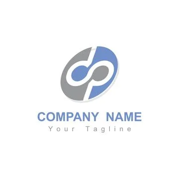 Dp, dsp, dop, pd initials company logo Illustrazione stock