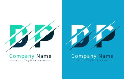 DP Letter Logo Design Template. Vector Logo Illustration Stock Illustration