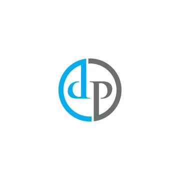 Dp letter logo design vector template, pd logo design, dp logo Stock Illustration