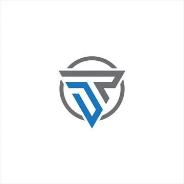 DP Letter monogram Initial flat Unique modern flat abstract logo design. DP.. Stock Illustration