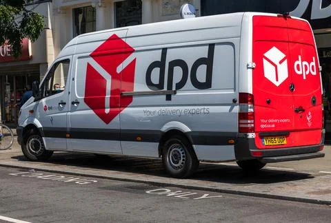 A DPD group delivery van. Stock Photos