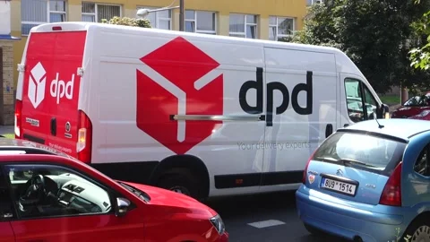 A Dpd Parcel Delivery van Stock Footage 158813706