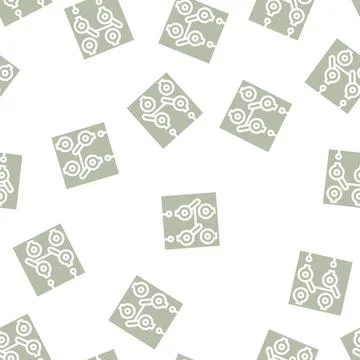 Dpdt electronic device glyph vector seamless pattern Stock Illustration
