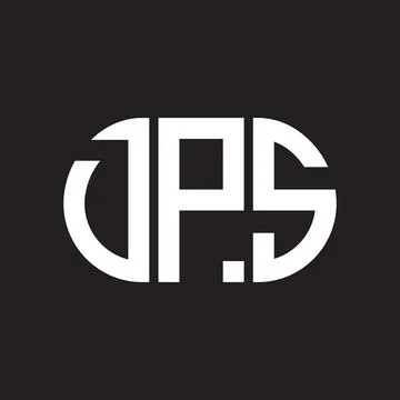 DPS letter logo design on black background. DPS creative initials letter logo 스톡 일러스트