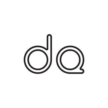 Dq initial letter vector logo icon Stock Illustration