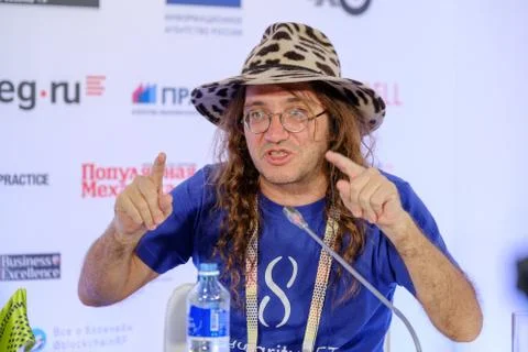 Dr. Ben Goertzel, CEO of SingularityNET at Open Innovations Conference Stock Photos
