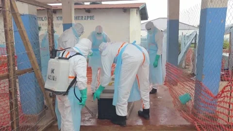DR Congo death toll from Ebola outbreak nears 1,000, BUNIA, CD - 22 Jul 2026 Stock Footage 340299433