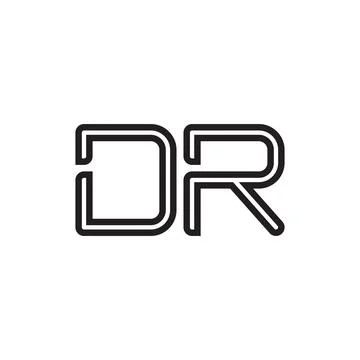 Dr initial letter vector logo icon Stock-Illustration