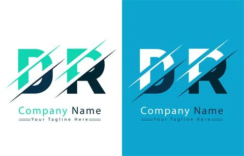 DR Letter Logo Vector Design Template Elements 库存插图
