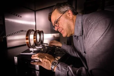 Dr. Mark Nurge, a physicist in the Applied Physics Laboratory at NASAs Ke.. Stock Photos