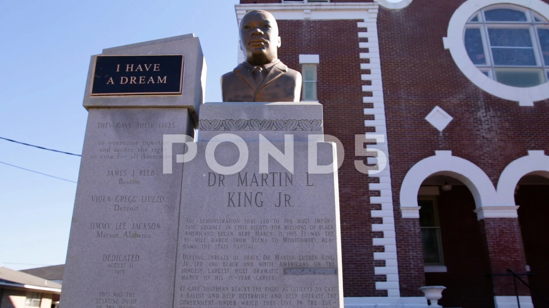 Martin Luther King Memorial Stock Video Pond5