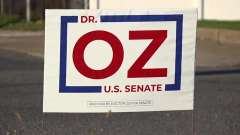 Dr. Oz Campaign Sign Stock Footage 220804067