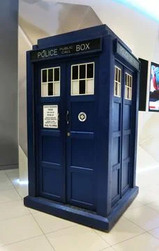 Dr Who 'Tardis' - BBC Broadcasting House, London Stock Photos