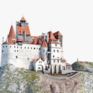 3d Model Dracula Castle Bran Buy Now 91023635 Pond5