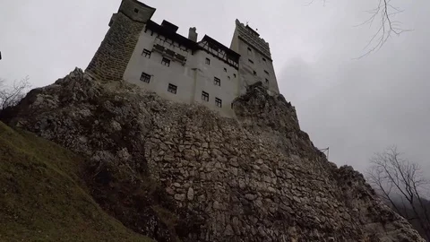 Dracula Castle in the evening Stock Footage 95125301