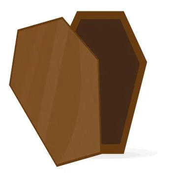 Dracula coffin icon Stock Illustration