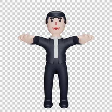Dracula with halloween concept Stock Illustration