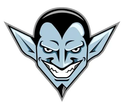 Dracula Head Illustrazione stock