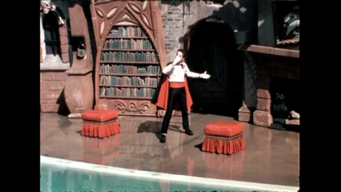 Dracula Performer on Stage Stock Footage 276290311