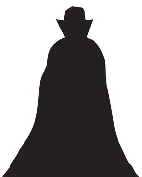 Dracula Silhouette Stock Illustration