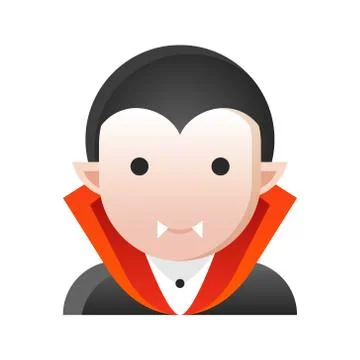 Dracula vector illustration, Halloween gradient style icon Ilustración de archivo