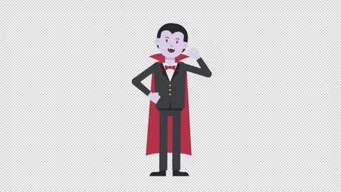 Dracula Waving Video stock 205050616