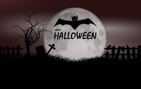 Dracula's bat in the cemetery Stock Photos