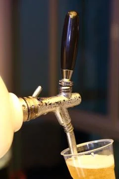 Draft beer dispenser Stock Photos
