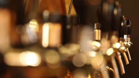 Draft beer tap 21 Stock Footage 317912751