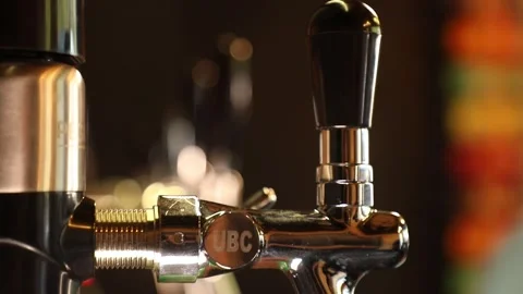 Draft beer tap 4 Stock Footage 317912979