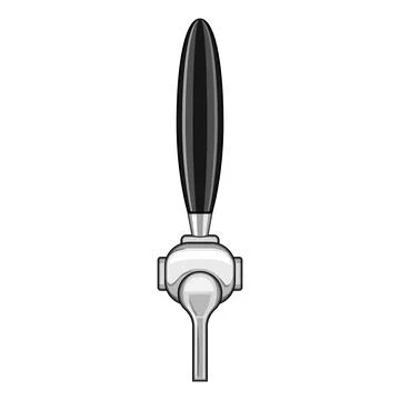 Draft beer tap cartoon vector illustration Stock Illustration
