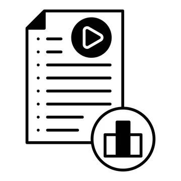 Draft Document Dualtone Icon 스톡 일러스트