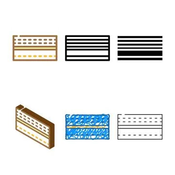 Draft multistyle stopper garage tool color icon vector Stock Illustration