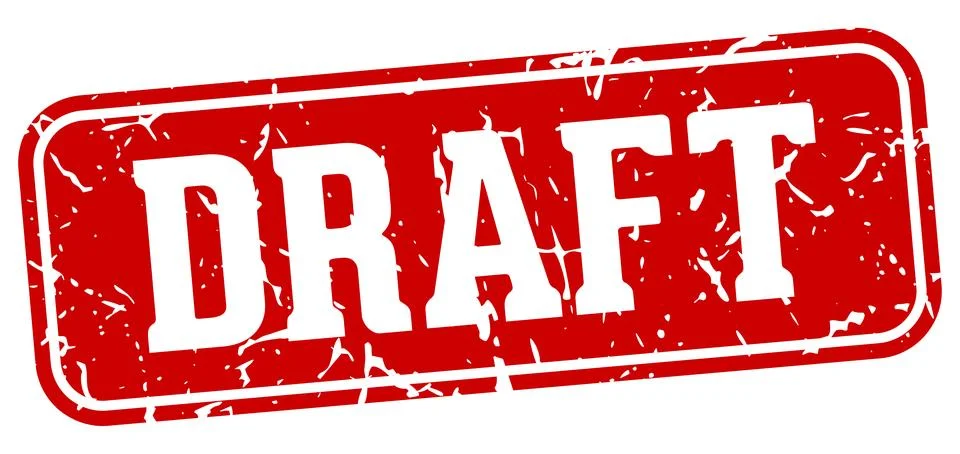 Draft rectangular sign. draft stamp 스톡 일러스트