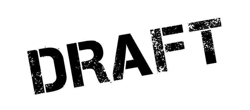 Draft rubber stamp イラスト素材