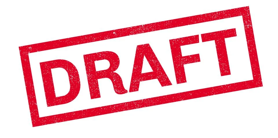 Draft rubber stamp Stock Illustration