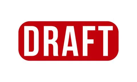 Draft Rubber Stamp. Red Draft Rubber Grunge Stamp Seal Vector Illustration Stock Illustration