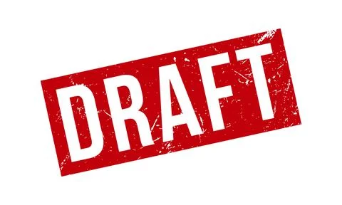 Draft Rubber Stamp. Red Draft Rubber Grunge Stamp Seal Vector Illustration Stock Illustration