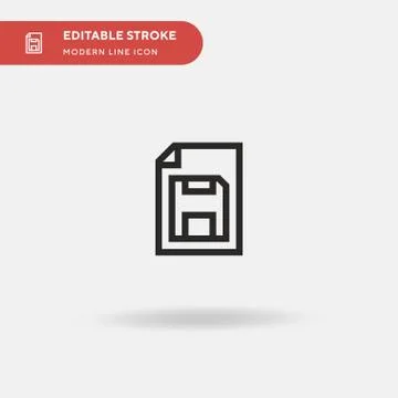 Draft Simple vector icon. Illustration symbol design template for web mobile  Illustrazione stock