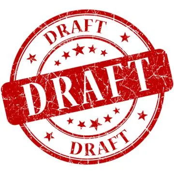 Draft stamp イラスト素材