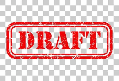 Draft stamp symbol, label sticker sign button, text banner vector illustratio イラスト素材