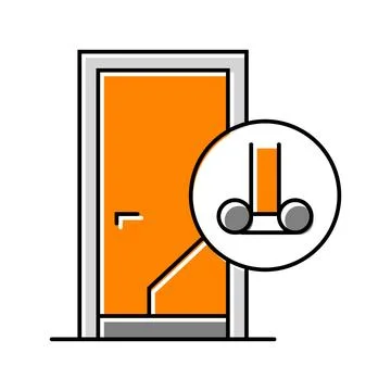 Draft stopper garage tool color icon vector illustration Illustrazione stock
