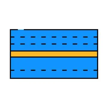 Draft stopper garage tool icon color illustration Illustrazione stock