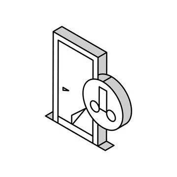 Draft stopper garage tool isometric icon vector illustration Illustrazione stock