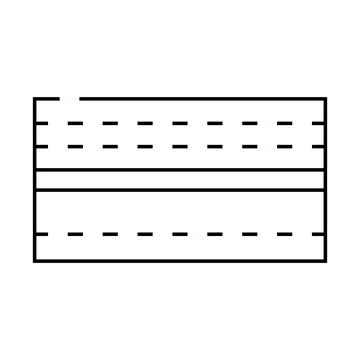 Draft stopper garage tool line icon vector illustration Illustrazione stock