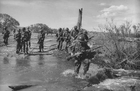 Draftees attending basic training camp., Fort Carson, Colorado, USA Stock Photos
