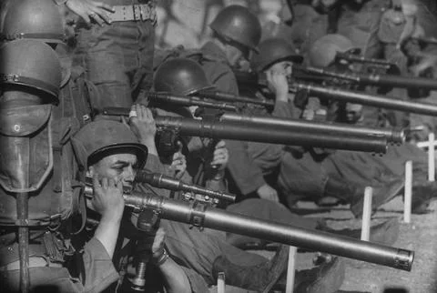 Draftees attending basic training camp., Fort Carson, Colorado, USA Stock Photos